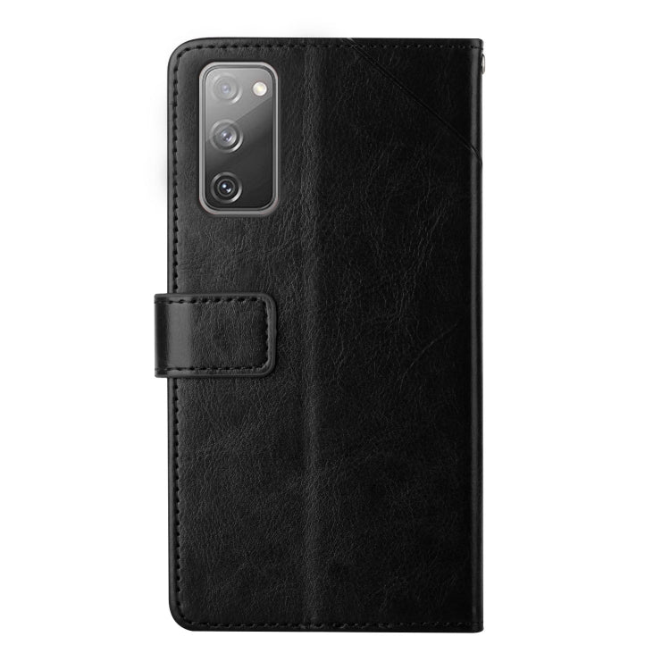 For Samsung Galaxy S20 FE Y Stitching Horizontal Flip Leather Case with Holder & Card Slots & Wallet & Photo Frame