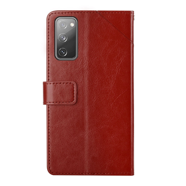 For Samsung Galaxy S20 FE Y Stitching Horizontal Flip Leather Case with Holder & Card Slots & Wallet & Photo Frame