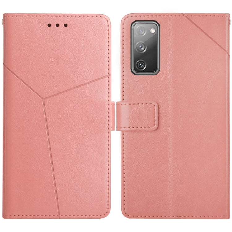 For Samsung Galaxy S20 FE Y Stitching Horizontal Flip Leather Case with Holder & Card Slots & Wallet & Photo Frame