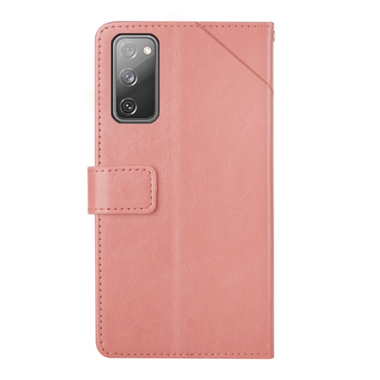 For Samsung Galaxy S20 FE Y Stitching Horizontal Flip Leather Case with Holder & Card Slots & Wallet & Photo Frame