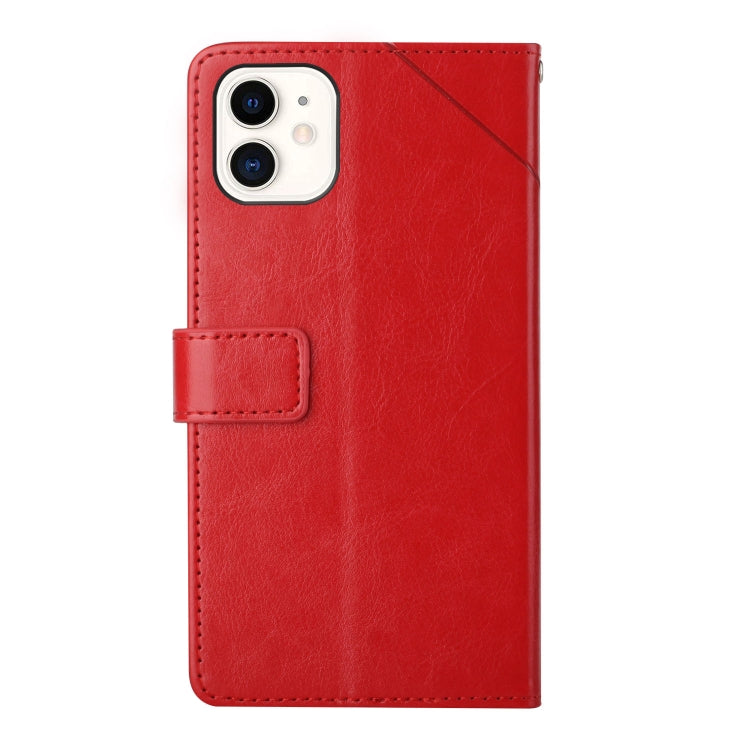 For iPhone 11 Y Stitching Horizontal Flip Leather Phone Case with Holder & Card Slots & Wallet & Photo Frame