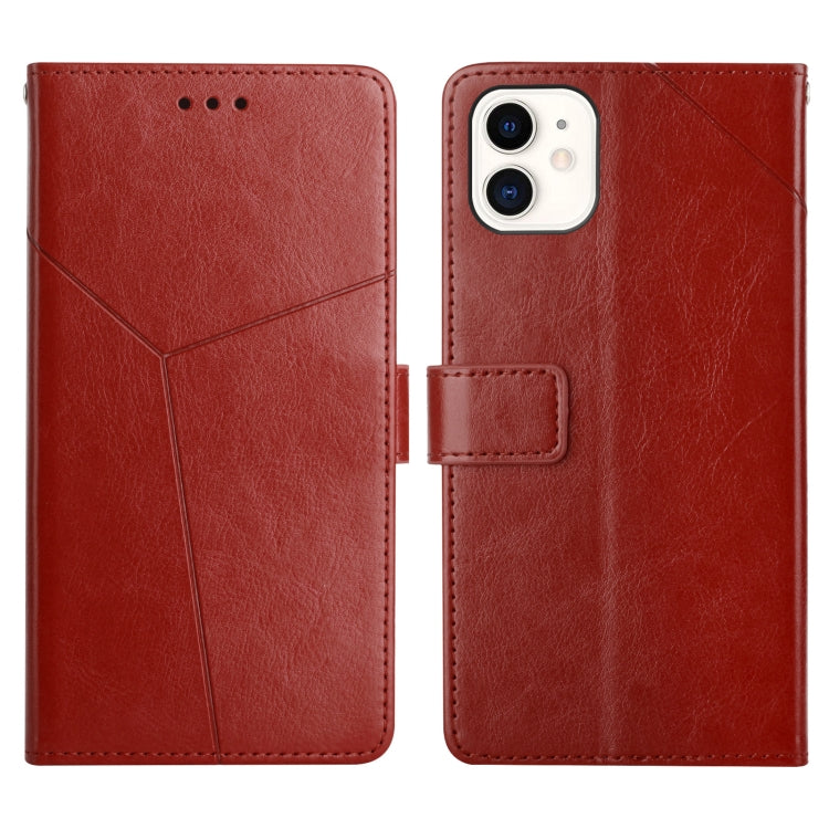 For iPhone 11 Y Stitching Horizontal Flip Leather Phone Case with Holder & Card Slots & Wallet & Photo Frame