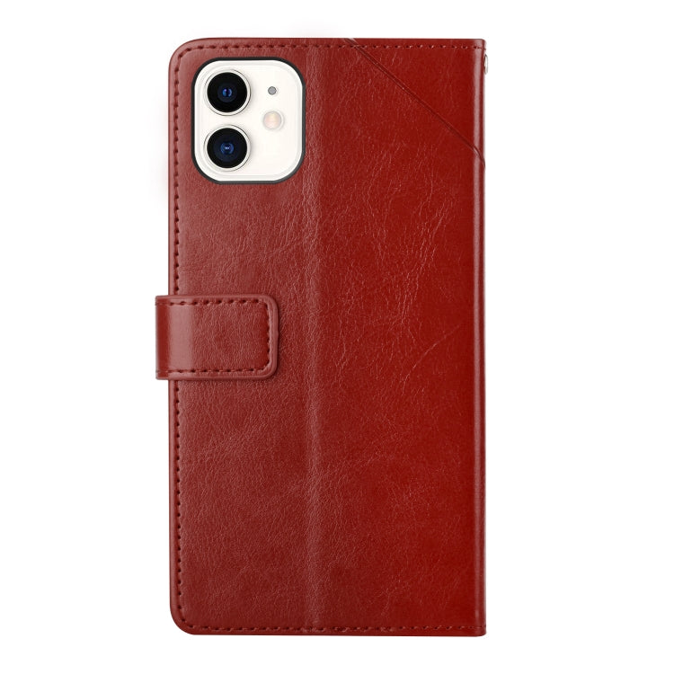 For iPhone 11 Y Stitching Horizontal Flip Leather Phone Case with Holder & Card Slots & Wallet & Photo Frame