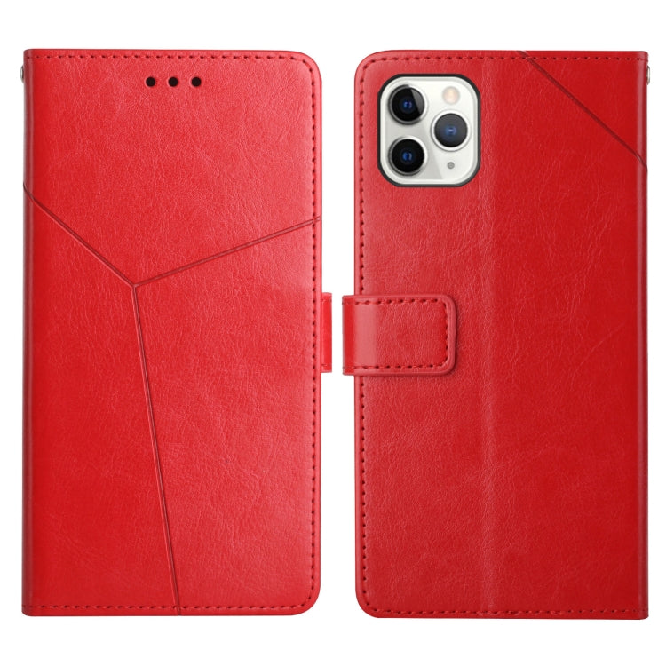 For iPhone 12 Pro Max Y Stitching Horizontal Flip Leather Phone Case with Holder & Card Slots & Wallet & Photo Frame