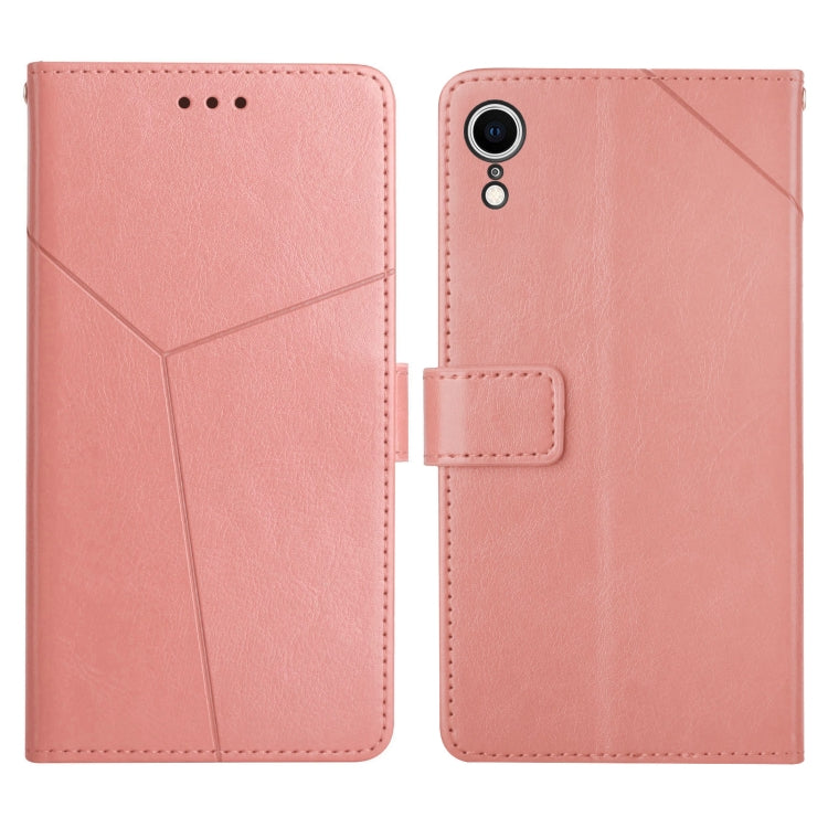For iPhone XR Y Stitching Horizontal Flip Leather Phone Case with Holder & Card Slots & Wallet & Photo Frame