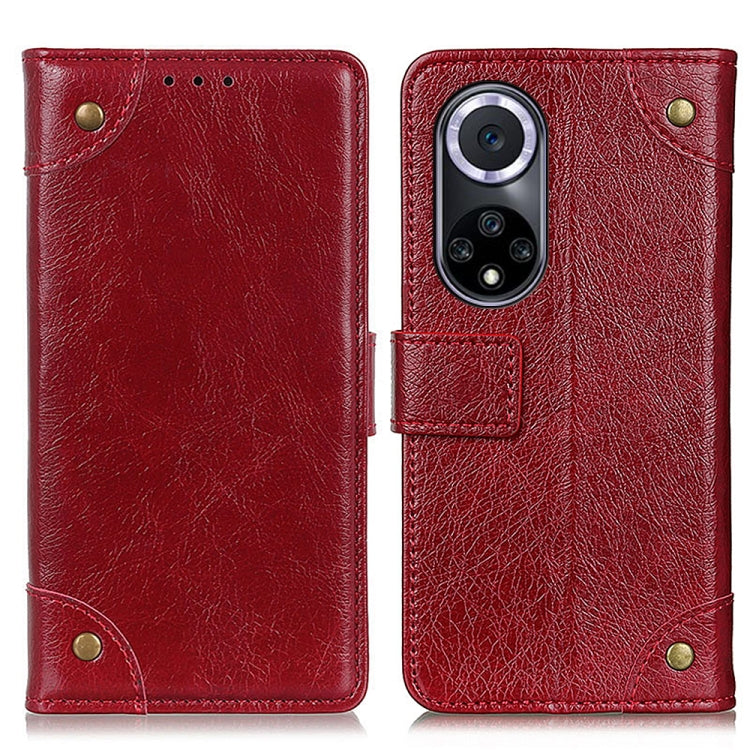 For Huawei nova 9 Copper Buckle Nappa Texture Horizontal Flip Leather Phone Case