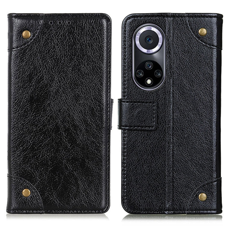 For Huawei nova 9 Copper Buckle Nappa Texture Horizontal Flip Leather Phone Case