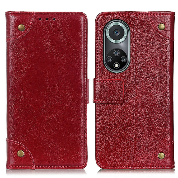 For Huawei nova 9 Pro / Honor 50 Pro Copper Buckle Nappa Texture Horizontal Flip Leather Phone Case