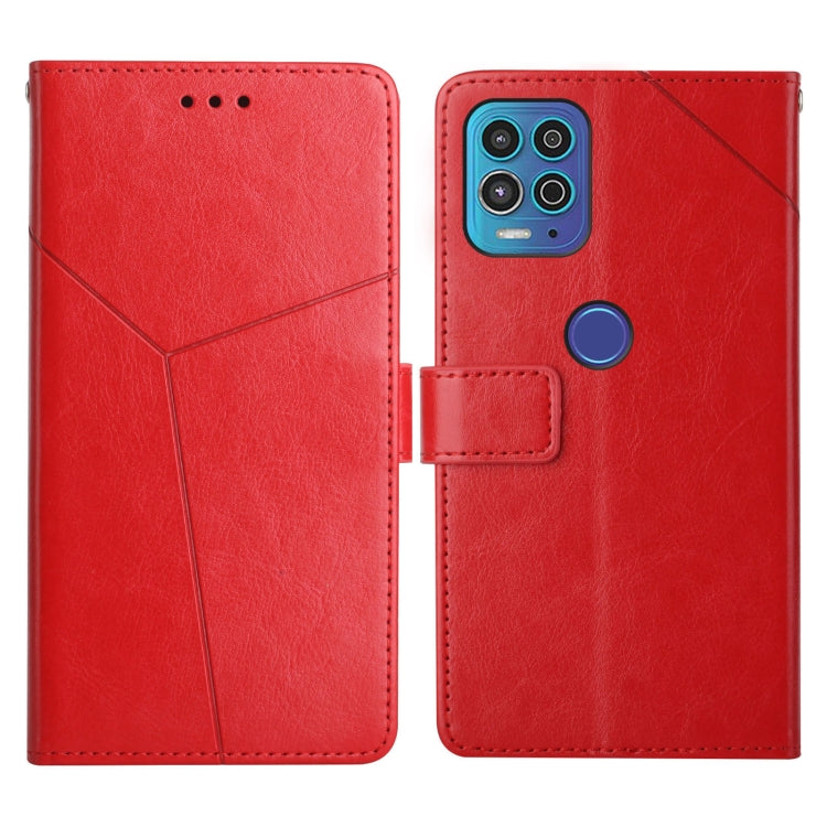 For Motorola Edge S / G100 Y Stitching Horizontal Flip Leather Phone Case with Holder & Card Slots & Wallet & Photo Frame