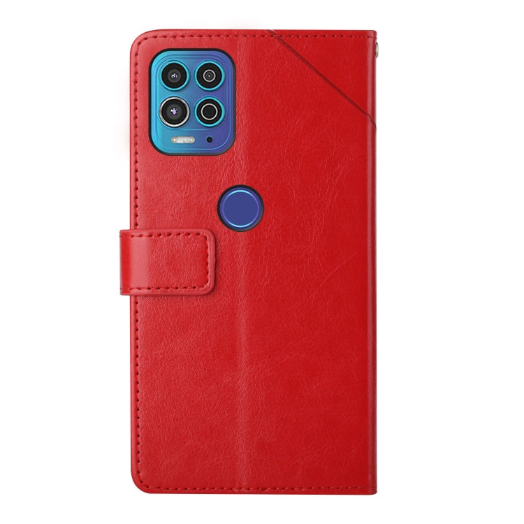 For Motorola Edge S / G100 Y Stitching Horizontal Flip Leather Phone Case with Holder & Card Slots & Wallet & Photo Frame