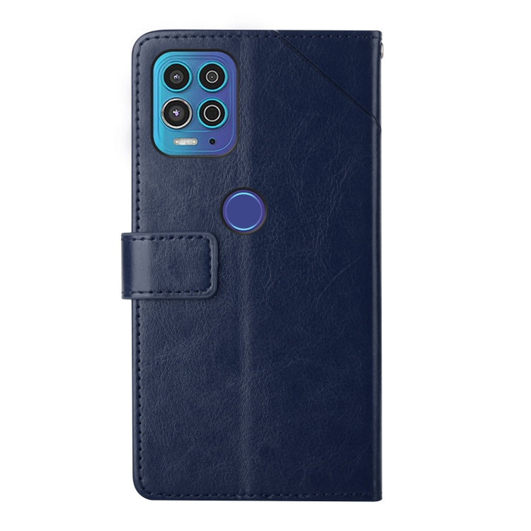 For Motorola Edge S / G100 Y Stitching Horizontal Flip Leather Phone Case with Holder & Card Slots & Wallet & Photo Frame
