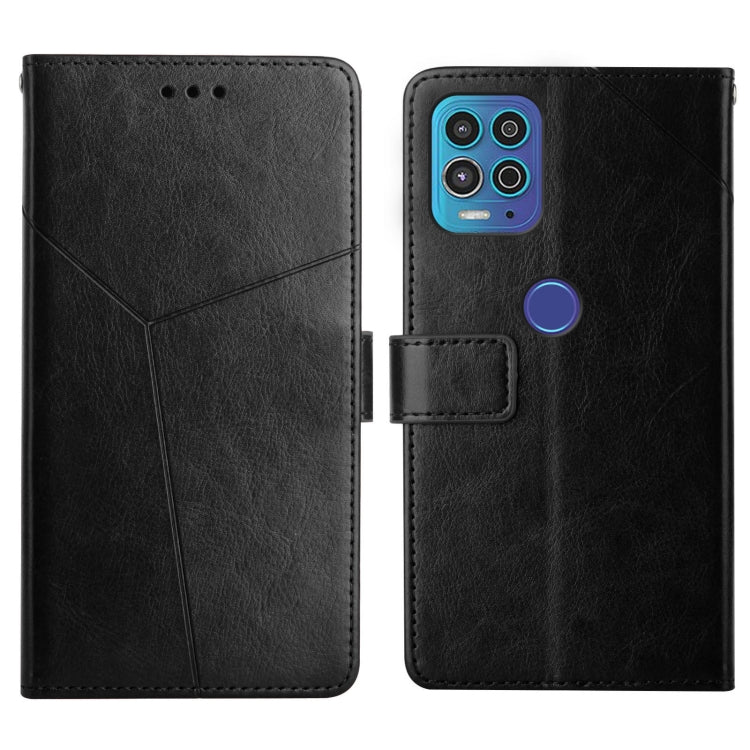 For Motorola Edge S / G100 Y Stitching Horizontal Flip Leather Phone Case with Holder & Card Slots & Wallet & Photo Frame