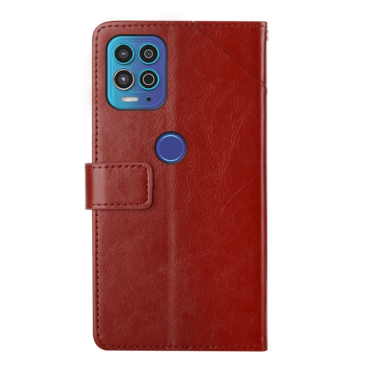 For Motorola Edge S / G100 Y Stitching Horizontal Flip Leather Phone Case with Holder & Card Slots & Wallet & Photo Frame