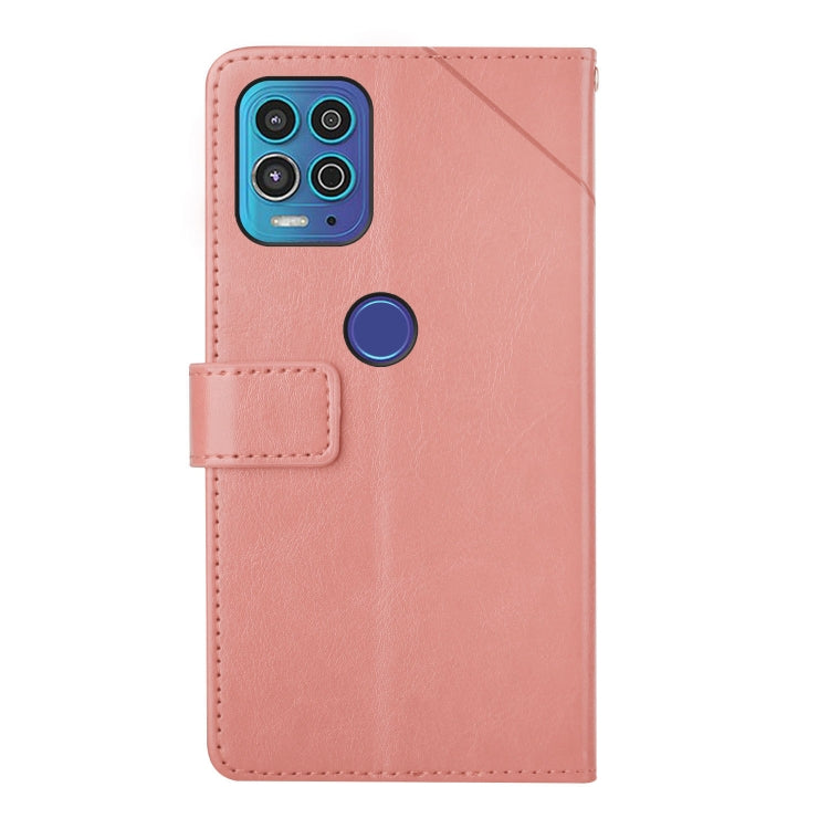 For Motorola Edge S / G100 Y Stitching Horizontal Flip Leather Phone Case with Holder & Card Slots & Wallet & Photo Frame