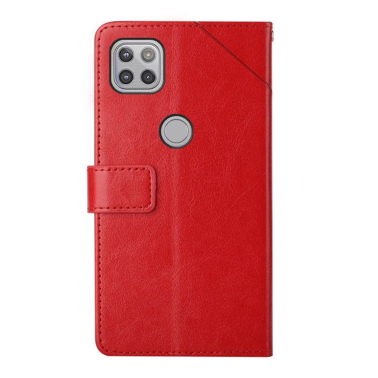 For Motorola Moto G 5G Y Stitching Horizontal Flip Leather Phone Case with Holder & Card Slots & Wallet & Photo Frame