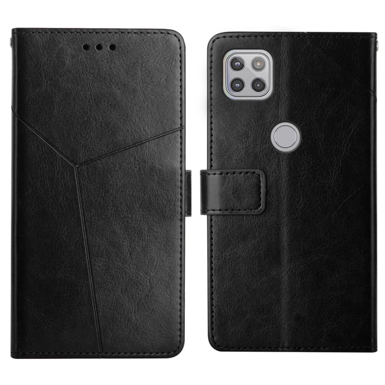 For Motorola Moto G 5G Y Stitching Horizontal Flip Leather Phone Case with Holder & Card Slots & Wallet & Photo Frame