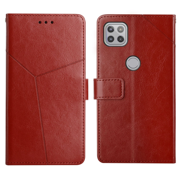 For Motorola Moto G 5G Y Stitching Horizontal Flip Leather Phone Case with Holder & Card Slots & Wallet & Photo Frame