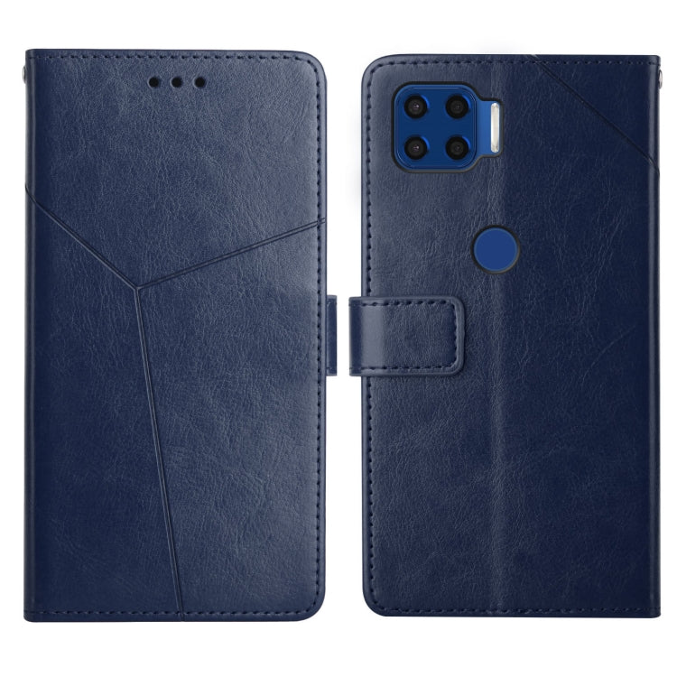 For Motorola Moto G 5G Plus Y Stitching Horizontal Flip Leather Phone Case with Holder & Card Slots & Wallet & Photo Frame