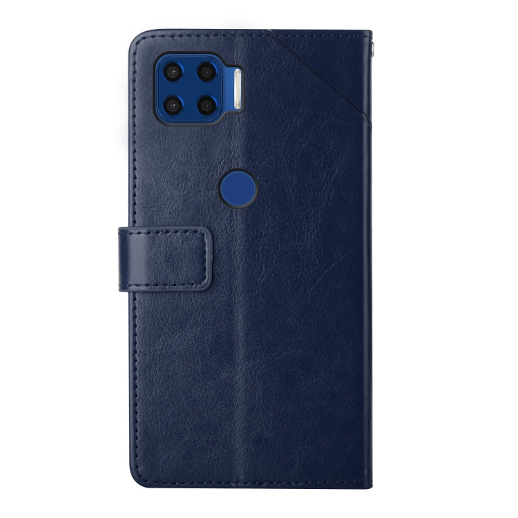For Motorola Moto G 5G Plus Y Stitching Horizontal Flip Leather Phone Case with Holder & Card Slots & Wallet & Photo Frame