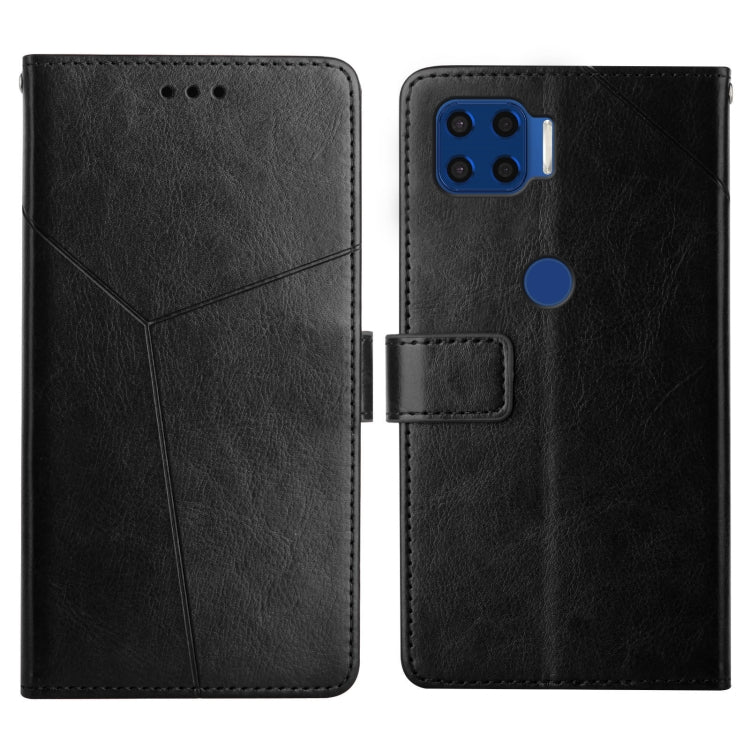 For Motorola Moto G 5G Plus Y Stitching Horizontal Flip Leather Phone Case with Holder & Card Slots & Wallet & Photo Frame
