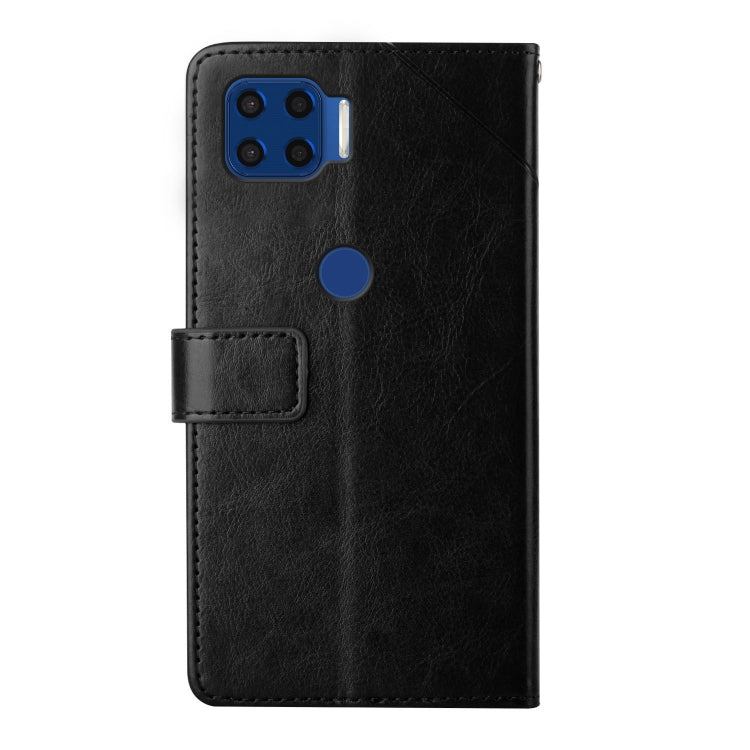 For Motorola Moto G 5G Plus Y Stitching Horizontal Flip Leather Phone Case with Holder & Card Slots & Wallet & Photo Frame