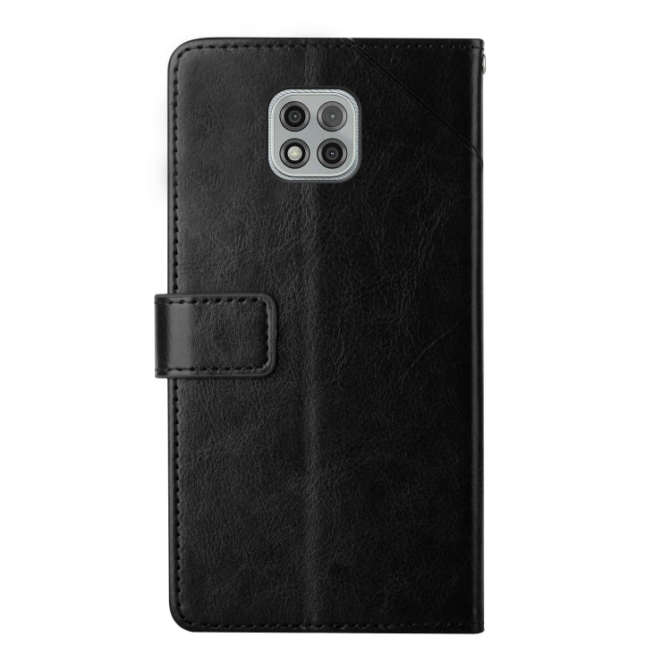 For Motorola Moto G Power 2021 Y Stitching Horizontal Flip Leather Phone Case with Holder & Card Slots & Wallet & Photo Frame