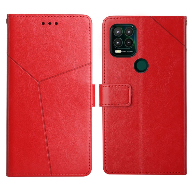 For Motorola Moto G Stylus 5G Y Stitching Horizontal Flip Leather Phone Case with Holder & Card Slots & Wallet & Photo Frame