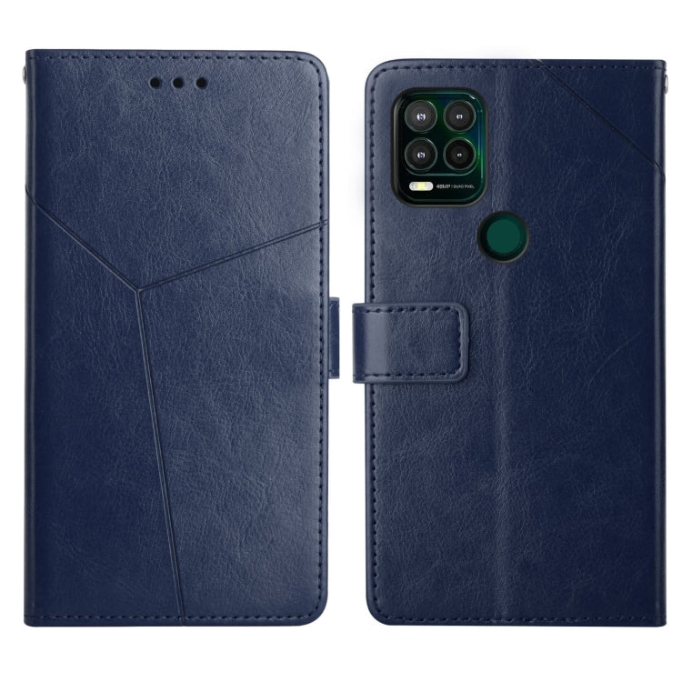 For Motorola Moto G Stylus 5G Y Stitching Horizontal Flip Leather Phone Case with Holder & Card Slots & Wallet & Photo Frame