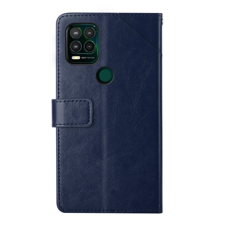 For Motorola Moto G Stylus 5G Y Stitching Horizontal Flip Leather Phone Case with Holder & Card Slots & Wallet & Photo Frame