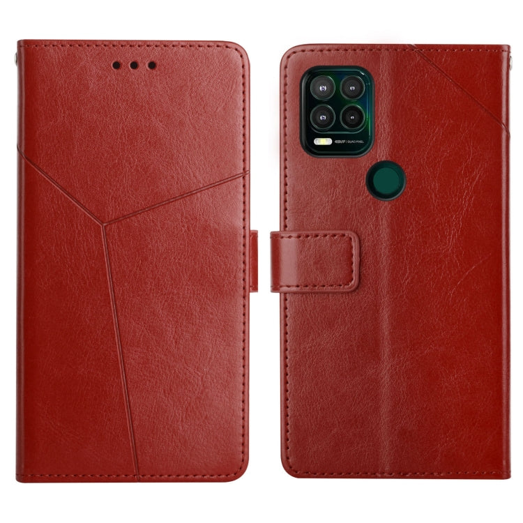 For Motorola Moto G Stylus 5G Y Stitching Horizontal Flip Leather Phone Case with Holder & Card Slots & Wallet & Photo Frame