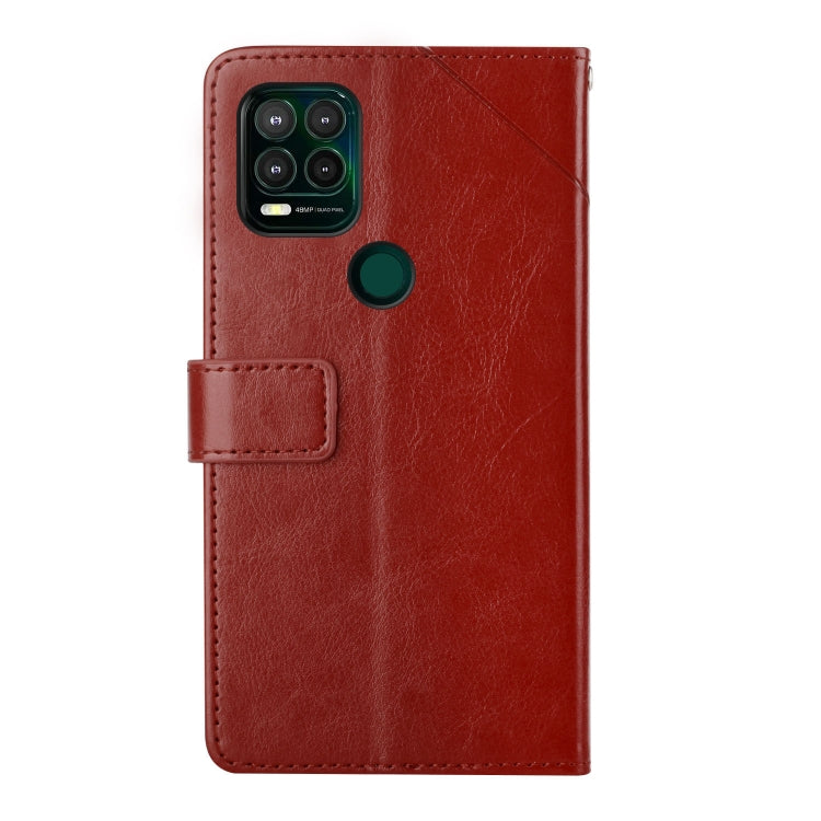 For Motorola Moto G Stylus 5G Y Stitching Horizontal Flip Leather Phone Case with Holder & Card Slots & Wallet & Photo Frame