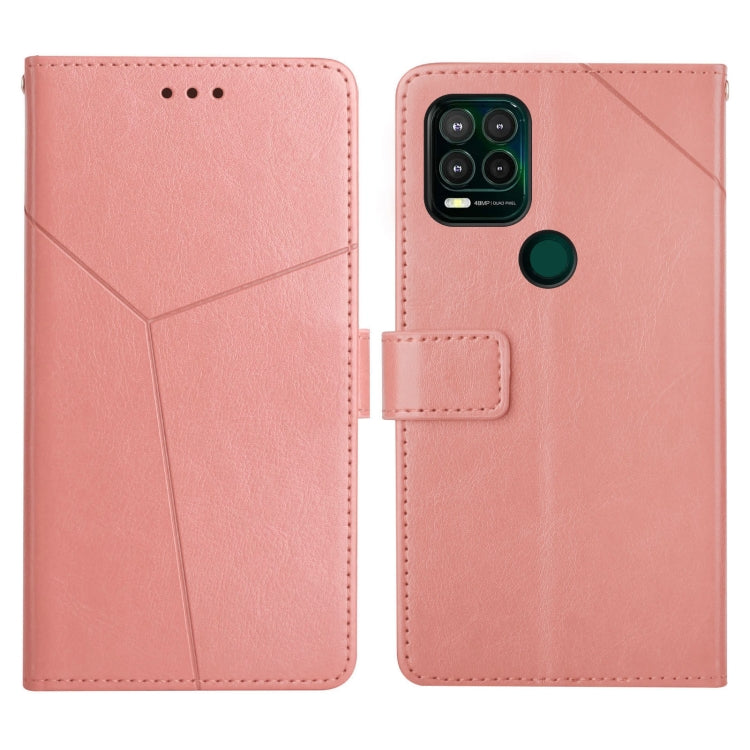 For Motorola Moto G Stylus 5G Y Stitching Horizontal Flip Leather Phone Case with Holder & Card Slots & Wallet & Photo Frame