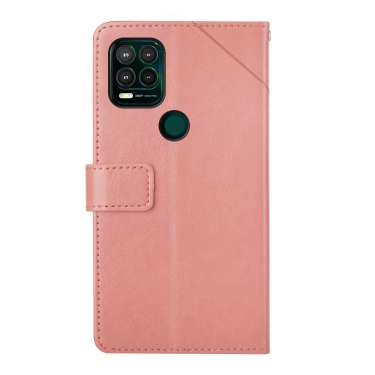 For Motorola Moto G Stylus 5G Y Stitching Horizontal Flip Leather Phone Case with Holder & Card Slots & Wallet & Photo Frame