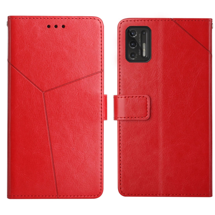For Motorola Moto G Stylus 2021 Y Stitching Horizontal Flip Leather Phone Case with Holder & Card Slots & Wallet & Photo Frame
