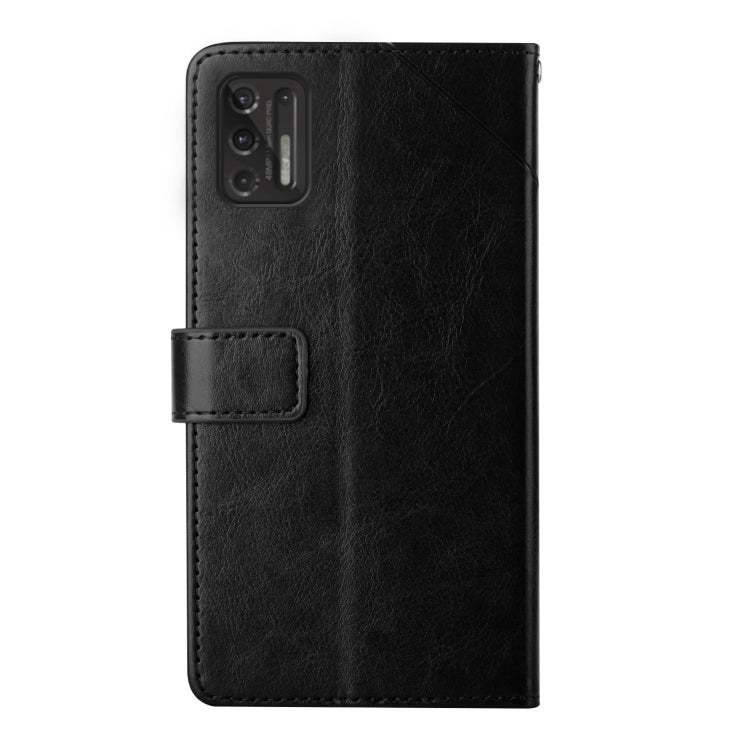For Motorola Moto G Stylus 2021 Y Stitching Horizontal Flip Leather Phone Case with Holder & Card Slots & Wallet & Photo Frame