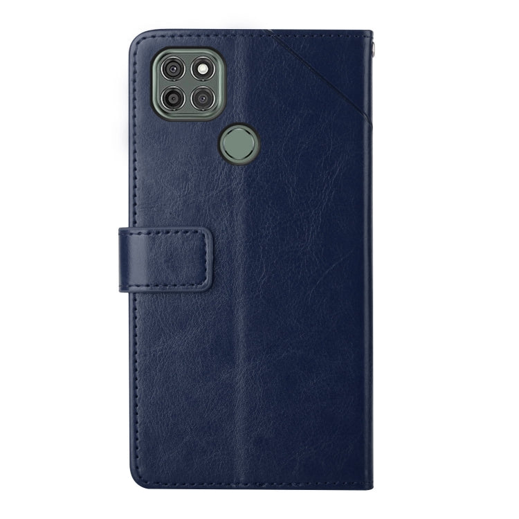 For Motorola Moto G9 Power Y Stitching Horizontal Flip Leather Phone Case with Holder & Card Slots & Wallet & Photo Frame