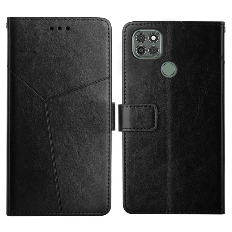 For Motorola Moto G9 Power Y Stitching Horizontal Flip Leather Phone Case with Holder & Card Slots & Wallet & Photo Frame