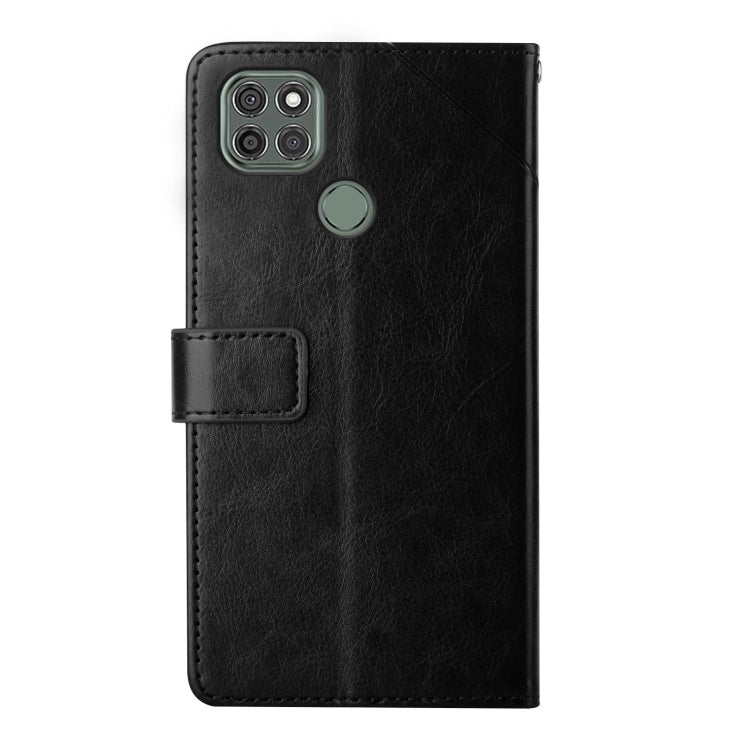 For Motorola Moto G9 Power Y Stitching Horizontal Flip Leather Phone Case with Holder & Card Slots & Wallet & Photo Frame