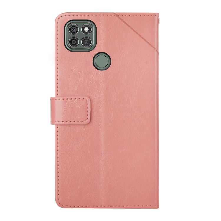 For Motorola Moto G9 Power Y Stitching Horizontal Flip Leather Phone Case with Holder & Card Slots & Wallet & Photo Frame