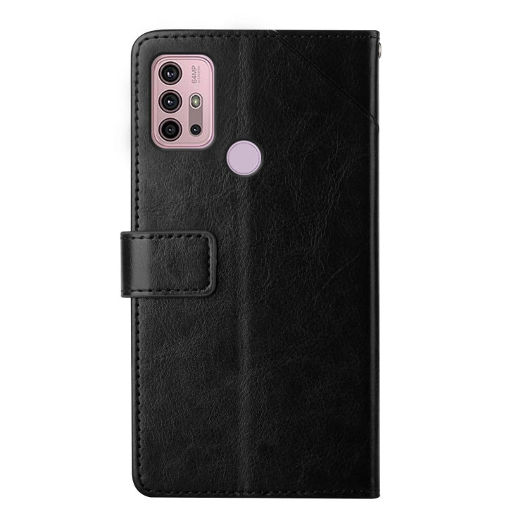 For Motorola Moto G10 / G20 / G30 Y Stitching Horizontal Flip Leather Phone Case with Holder & Card Slots & Wallet & Photo Frame