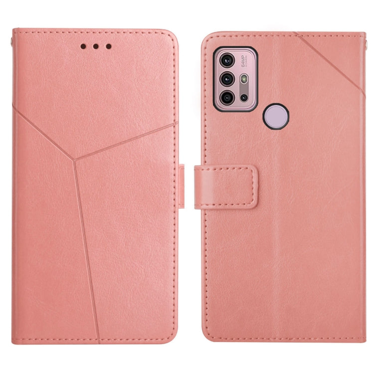 For Motorola Moto G10 / G20 / G30 Y Stitching Horizontal Flip Leather Phone Case with Holder & Card Slots & Wallet & Photo Frame