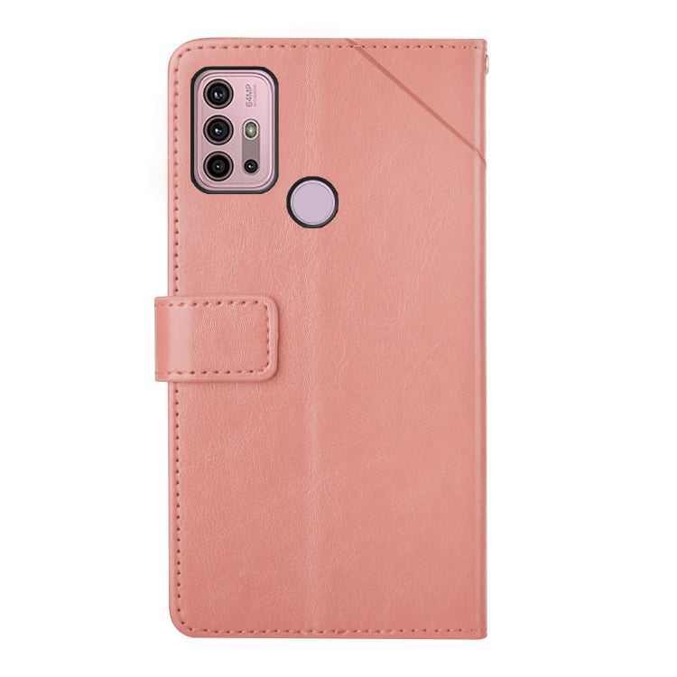 For Motorola Moto G10 / G20 / G30 Y Stitching Horizontal Flip Leather Phone Case with Holder & Card Slots & Wallet & Photo Frame