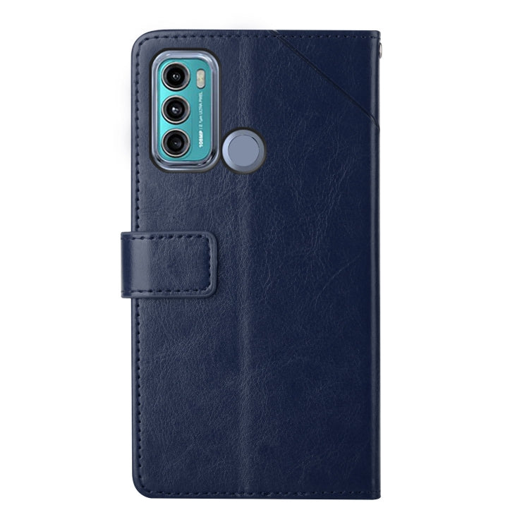 For Motorola Moto G40 / G60 Y Stitching Horizontal Flip Leather Phone Case with Holder & Card Slots & Wallet & Photo Frame