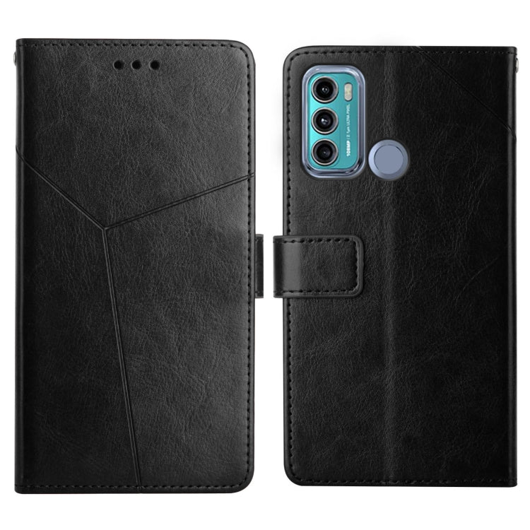 For Motorola Moto G40 / G60 Y Stitching Horizontal Flip Leather Phone Case with Holder & Card Slots & Wallet & Photo Frame