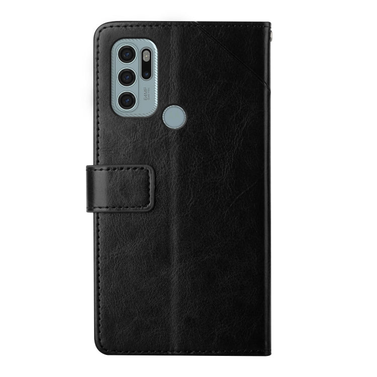For Motorola Moto G60S Y Stitching Horizontal Flip Leather Phone Case with Holder & Card Slots & Wallet & Photo Frame