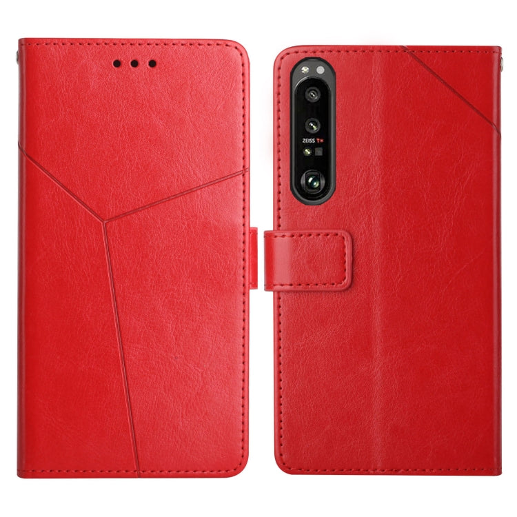 For Sony Xperia 5 III Y Stitching Horizontal Flip Leather Phone Case with Holder & Card Slots & Wallet & Photo Frame