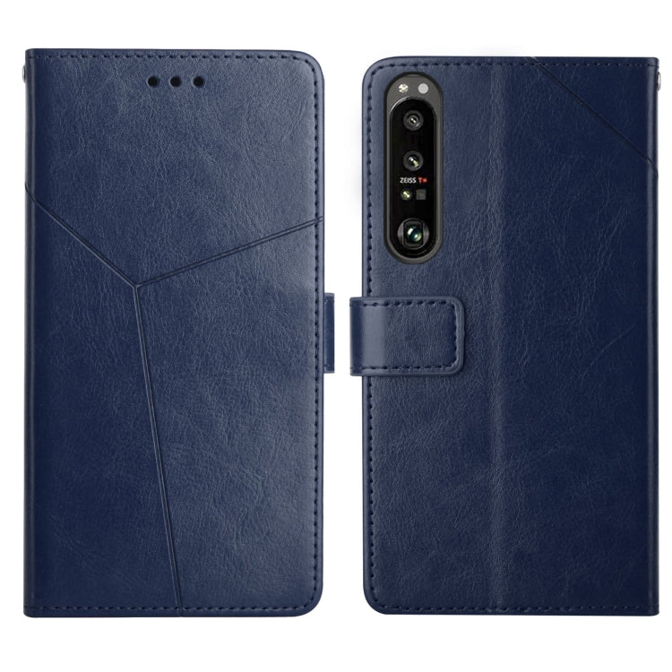 For Sony Xperia 5 III Y Stitching Horizontal Flip Leather Phone Case with Holder & Card Slots & Wallet & Photo Frame