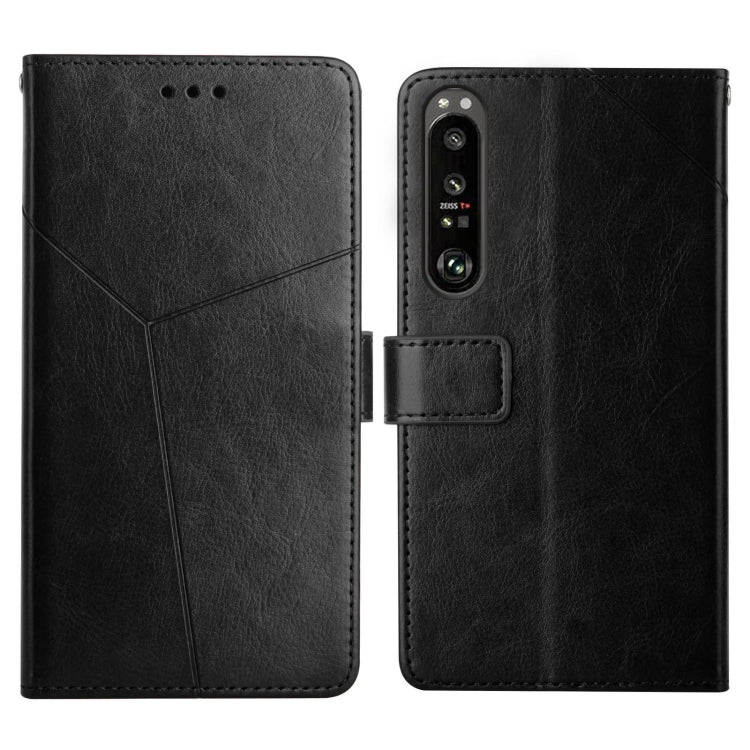 For Sony Xperia 5 III Y Stitching Horizontal Flip Leather Phone Case with Holder & Card Slots & Wallet & Photo Frame