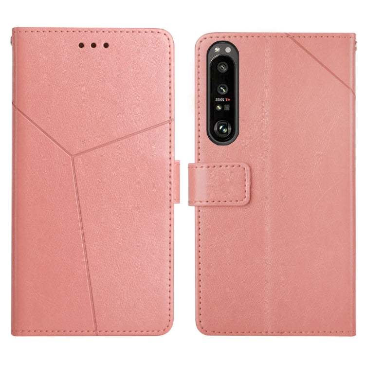 For Sony Xperia 5 III Y Stitching Horizontal Flip Leather Phone Case with Holder & Card Slots & Wallet & Photo Frame