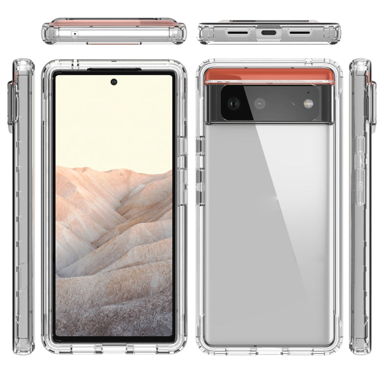 For Google Pixel 6 High Transparency Two-color Gradient PC + TPU Phone Protective Case